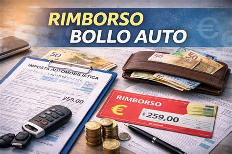 infografica procedura rimborso bollo auto