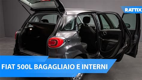 Diagramma che mostra il volume di carico del bagagliaio della Fiat 500L