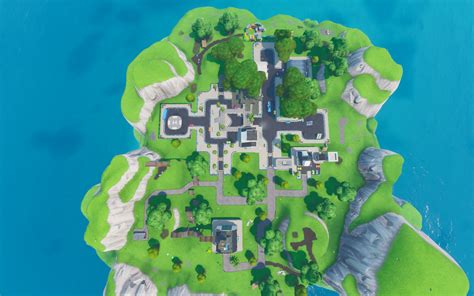 Map of Fortnite island showing vehicle spawn points