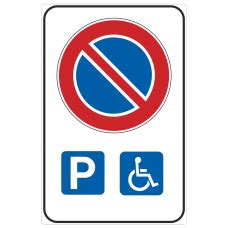 Segnaletica stradale per la sosta disabili