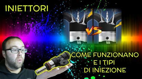 Schema comparativo dei diversi tipi di iniettori