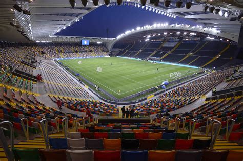 Veduta aerea della Dacia Arena, Udine