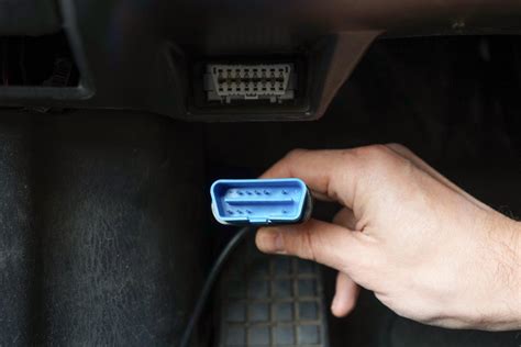OBD-II scanner connected to a car