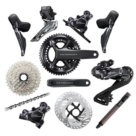 Dettaglio del gruppo Shimano Ultegra Di2 sulla Wilier Cento1 Hybrid