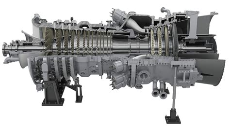 Turbina a gas in sezione