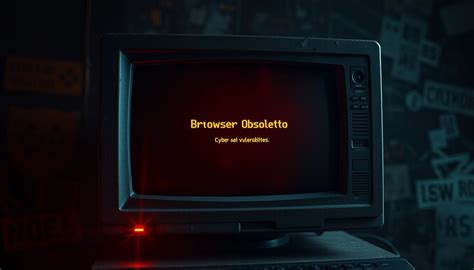 Browser obsoleto con avviso di sicurezza