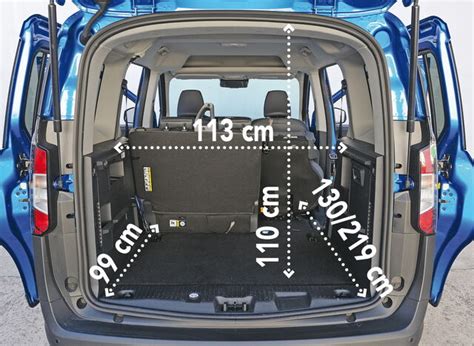 Diagramma della capacità di carico del Ford Tourneo Courier