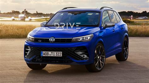 Render della nuova Volkswagen Tiguan con dettagli del design rinnovato