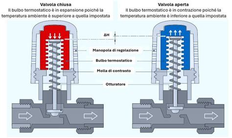 Funzionamento valvola termostatica auto