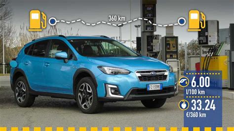 Infografica consumi Subaru XV e-Boxer