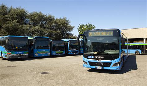 Infografica con numero dipendenti e autobus di STAR Mobility