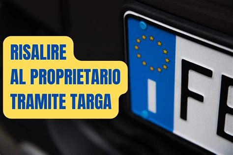 Targa di un'automobile