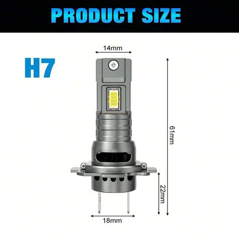 Diagramma di una lampada LED H7