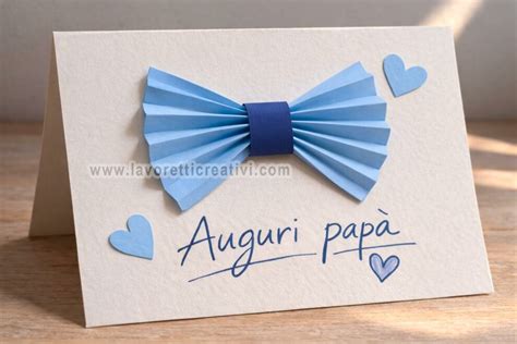 Biglietto per la Festa del Papà fatto a mano con disegno