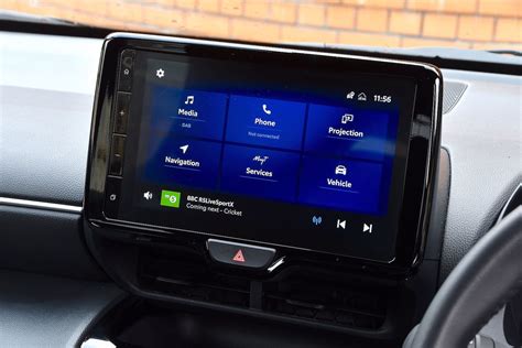 Toyota Yaris infotainment system with navigation