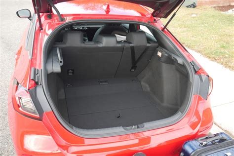 Honda Civic trunk space diagram