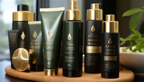 Prodotti per la cura dei capelli di alta qualità esposti in un salone