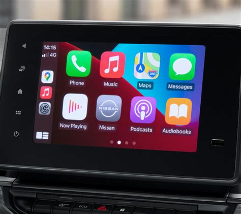 Schermata del sistema NissanConnect con navigazione