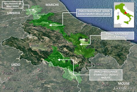 Mappa del Parco Corolla e dei parchi naturali menzionati