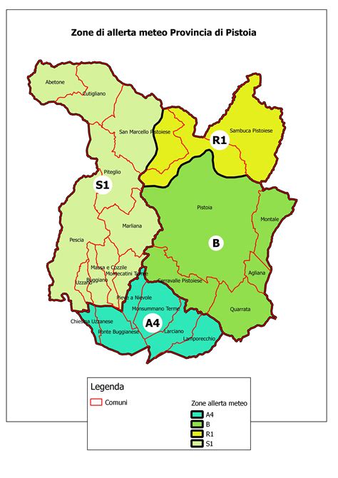 Mappa delle zone di spedizione di un corriere