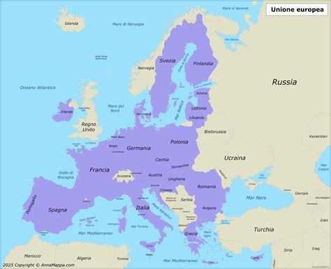 Mappa dell'Europa con indicazioni dei tempi di spedizione