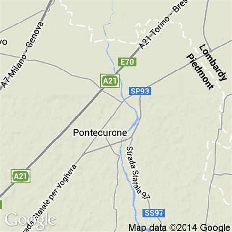 Mappa della località di Pontecurone con evidenziato il punto vendita Euromaster