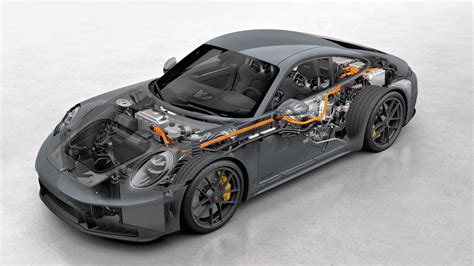 Schema del motore Porsche T-Hybrid