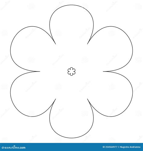 Illustrazione di un fiore con petali doppi