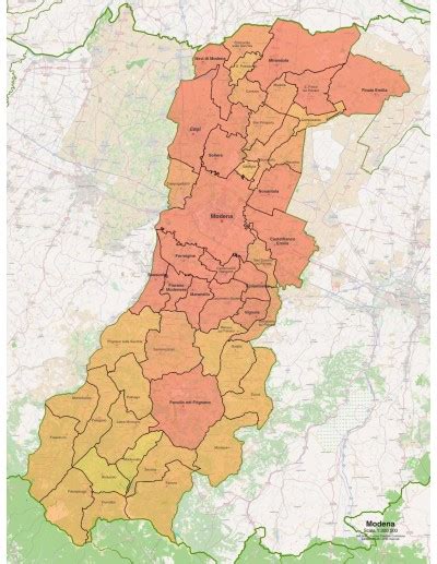 Mappa dei centri pneumatici a Modena e provincia