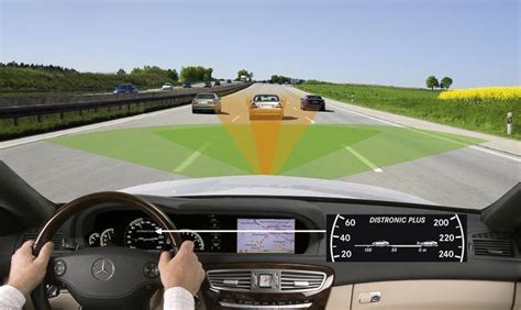 Adaptive Cruise Control display in car