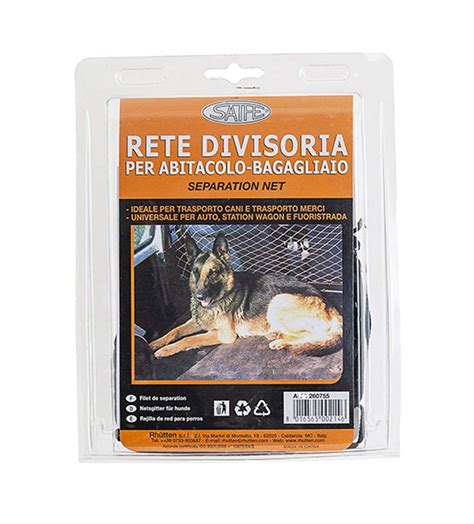 Esempio di rete divisoria installata nel bagagliaio