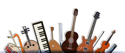 Un mosaico di strumenti musicali diversi