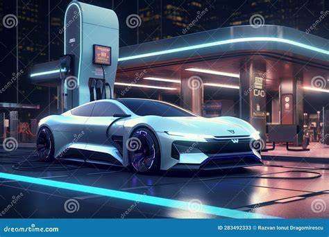 Illustrazione di un'auto parcheggiata di fronte a un muro bianco con i fari accesi