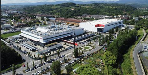 Mappa futurista di Venezia idealmente trasformata in polo industriale