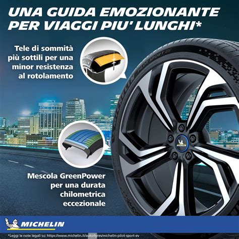 Infografica su autonomia e resistenza al rotolamento pneumatici Michelin e.Primacy