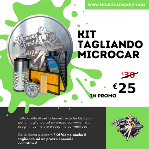 Contenuto di un kit tagliando auto