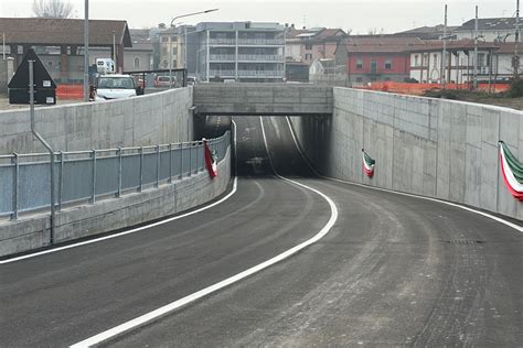 Schema concettuale del sottopasso stradale in via dei Genieri che mostra il doppio livello di transito