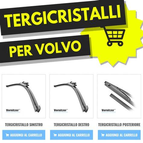 Schema sostituzione spazzola tergicristallo anteriore Volvo V40