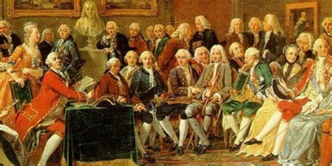 Illustrazione allegorica dell'Illuminismo con figure che emergono dall'oscurità verso la luce