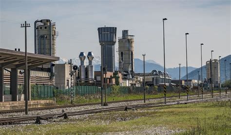 Mappa di Bricherasio con evidenziata la zona industriale di Via Vittime del Lavoro