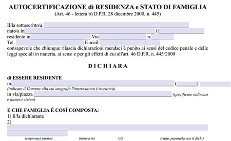 Modifica residenza documento auto