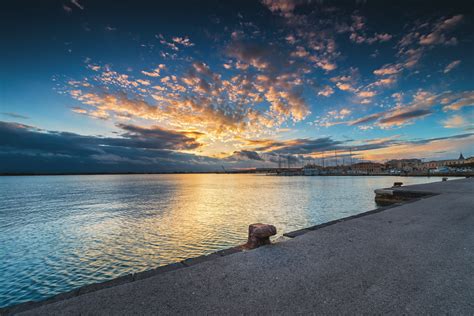 Panorama di Ortigia al tramonto