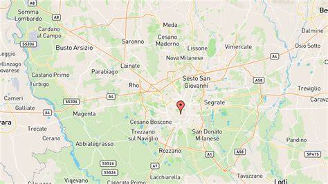 Mappa che mostra la posizione delle concessionarie Autotorino a Milano e dintorni
