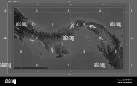 Mappa di Panama con evidenziata la zona della miniera