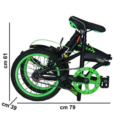 Schema di una bicicletta pieghevole