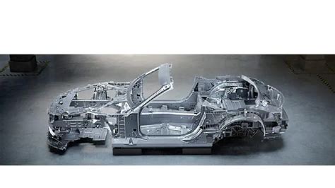 Schema costruttivo scocca in alluminio Mercedes SL R231