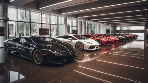 Panorama automobilistico in una concessionaria moderna