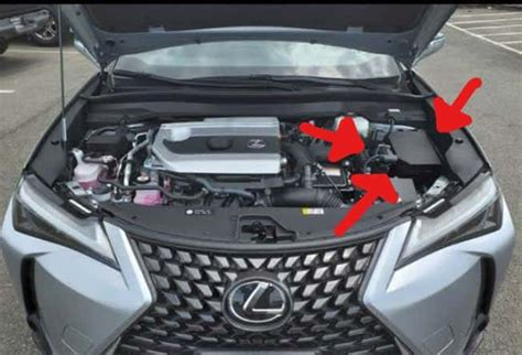 Lexus UX Hybrid battery location diagram