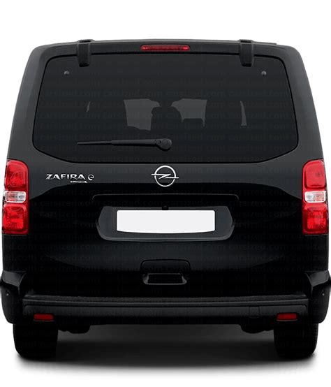 Opel Zafira 3rd generation rear view with 7 seats deployed