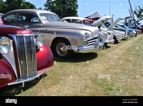 Line of historic cars